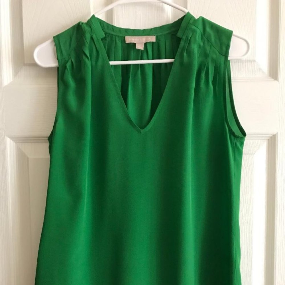 Banana Republic 100% Silk Tank - Green - Size 4